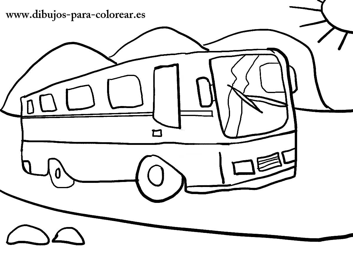 Dibujos de Bus #135500 (Transporte) para colorear – Páginas imprimibles  gratis