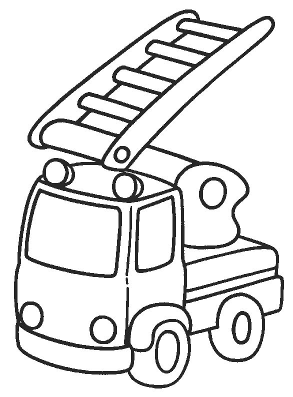 Dibujo gratuito Camión de Bomberos #135779 de la coleccion Transporte para imprimir