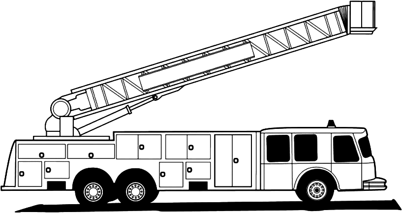 Dibujo gratuito Camión de Bomberos #135852 de la coleccion Transporte para imprimir