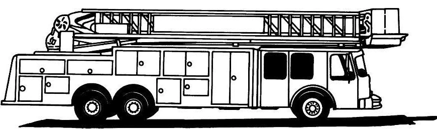 Dibujo gratuito Camión de Bomberos #135878 de la coleccion Transporte para imprimir