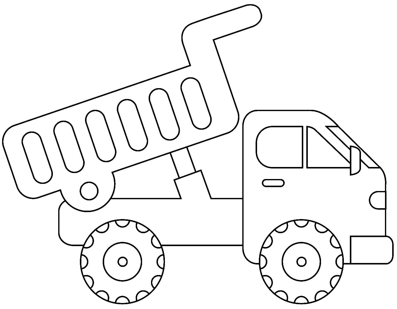 Dibujo gratuito Camión Volquete #201999 de la coleccion Transporte para imprimir