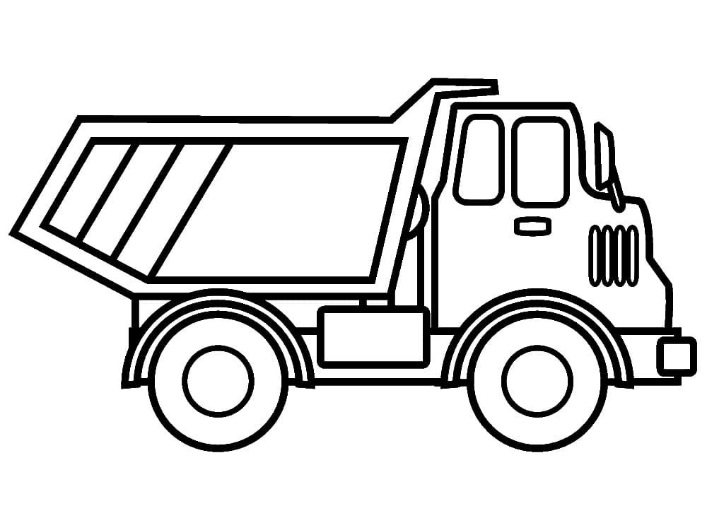 Dibujo gratuito Camión Volquete #202001 de la coleccion Transporte para imprimir