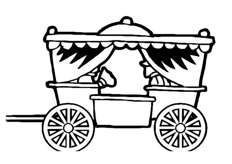 Dibujo gratuito Carruaje #146175 de la coleccion Transporte para imprimir