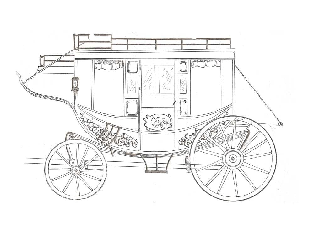 Dibujo para colorear: Carruaje (Transporte) #209854 - Dibujos para Colorear e Imprimir Gratis