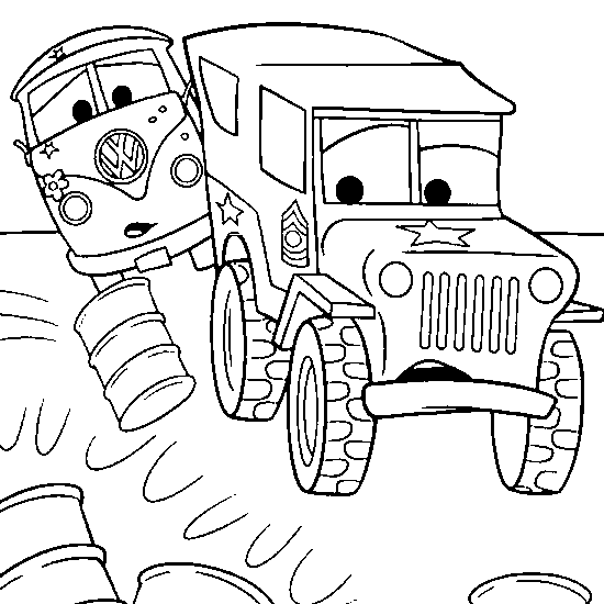 Dibujo para colorear: Cars (Transporte) #146557 - Dibujos para Colorear e Imprimir Gratis