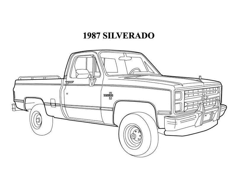 Dibujo gratuito Chevrolet #204483 de la coleccion Transporte para imprimir