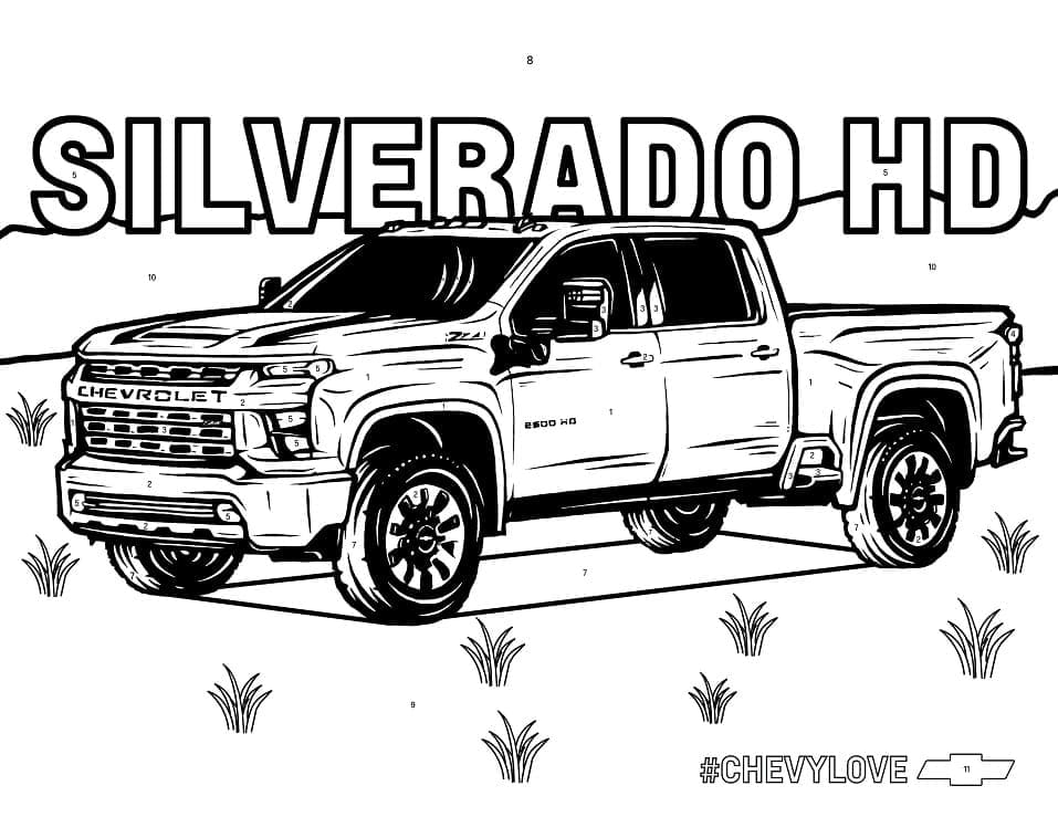 Dibujo para colorear: Chevrolet (Transporte) #204506 - Dibujos para Colorear e Imprimir Gratis