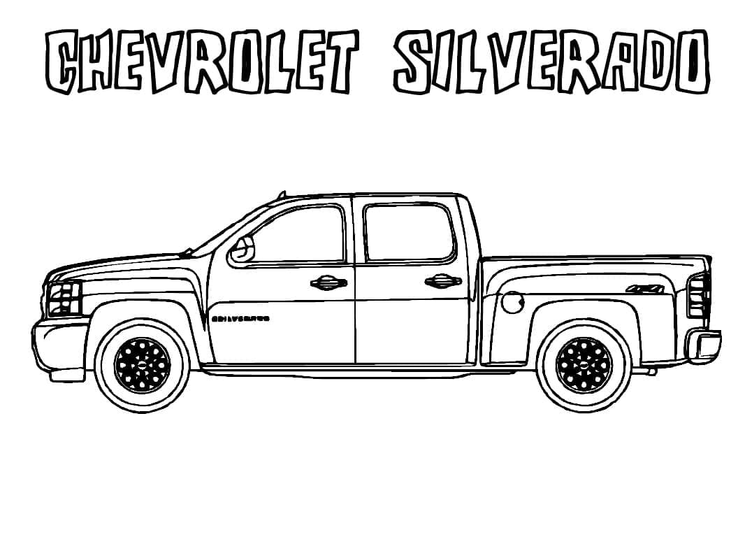 Dibujo para colorear: Chevrolet (Transporte) #204509 - Dibujos para Colorear e Imprimir Gratis