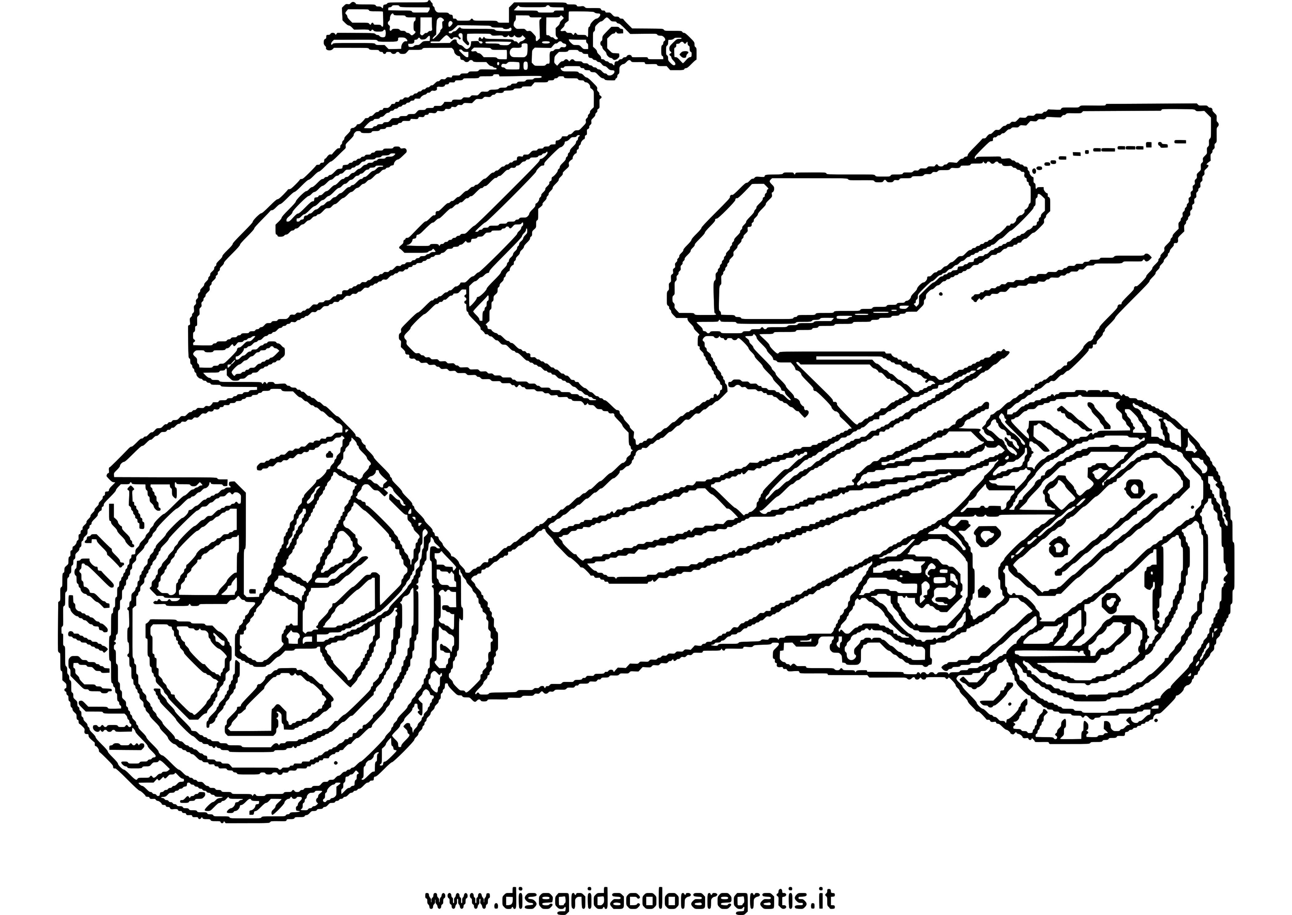 Dibujo gratuito Ciclomotor #139536 de la coleccion Transporte para imprimir
