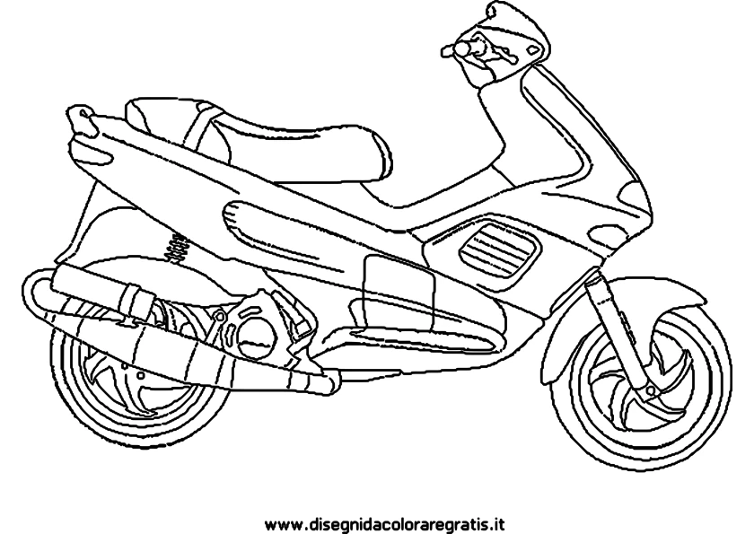 Dibujo gratuito Ciclomotor #139553 de la coleccion Transporte para imprimir