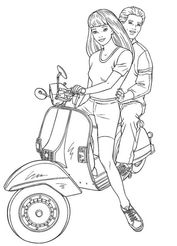 Dibujo gratuito Ciclomotor #139557 de la coleccion Transporte para imprimir
