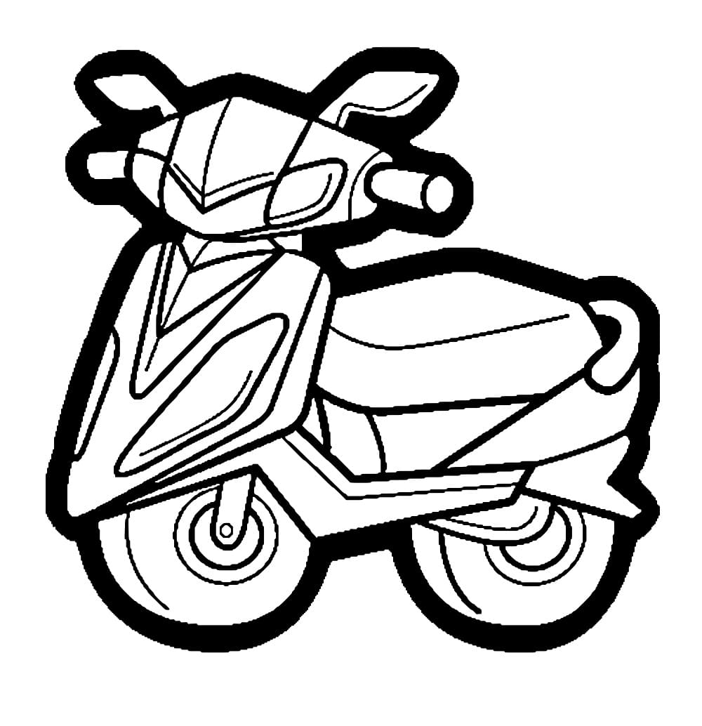 Dibujo gratuito Ciclomotor #207559 de la coleccion Transporte para imprimir