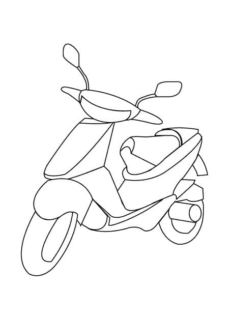 Dibujo gratuito Ciclomotor #207563 de la coleccion Transporte para imprimir