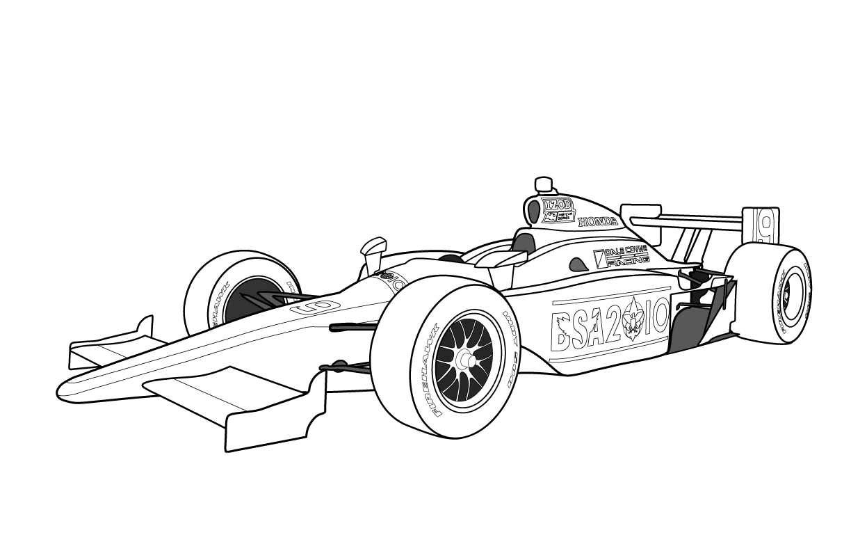 Dibujo gratuito Coche de Carreras #138906 de la coleccion Transporte para imprimir
