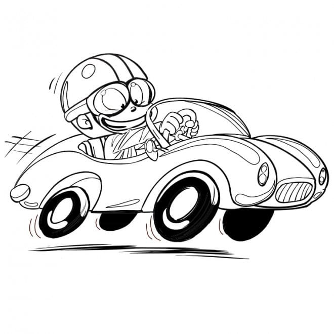 Dibujo gratuito Coche de Carreras #215254 de la coleccion Transporte para imprimir
