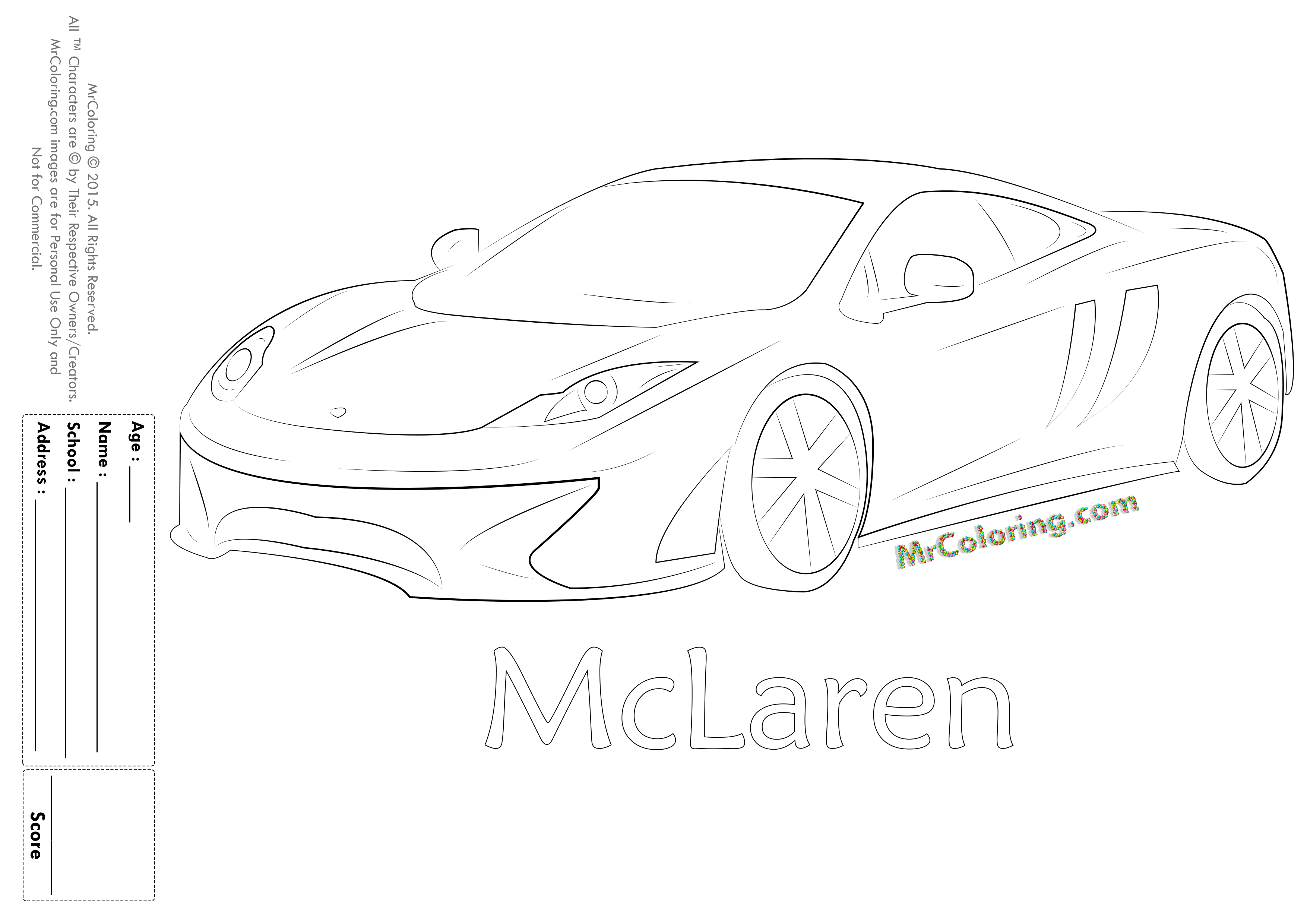 Dibujo gratuito Coche Deportivo / Tuning #147150 de la coleccion Transporte para imprimir