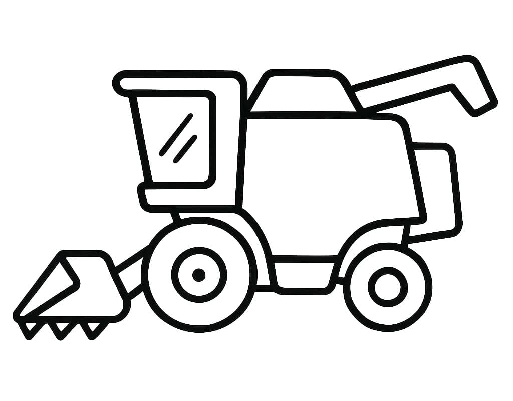 Dibujo gratuito Cosechadora Combinada #221908 de la coleccion Transporte para imprimir