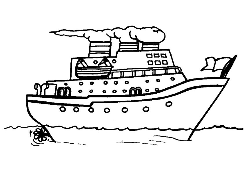 Dibujo para colorear: Cruise ship / Paquebot (Transporte) #140727 - Dibujos para Colorear e Imprimir Gratis