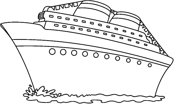 Dibujos De Cruise Ship Paquebot 140785 Transporte Para Colorear Paginas Imprimibles Gratis