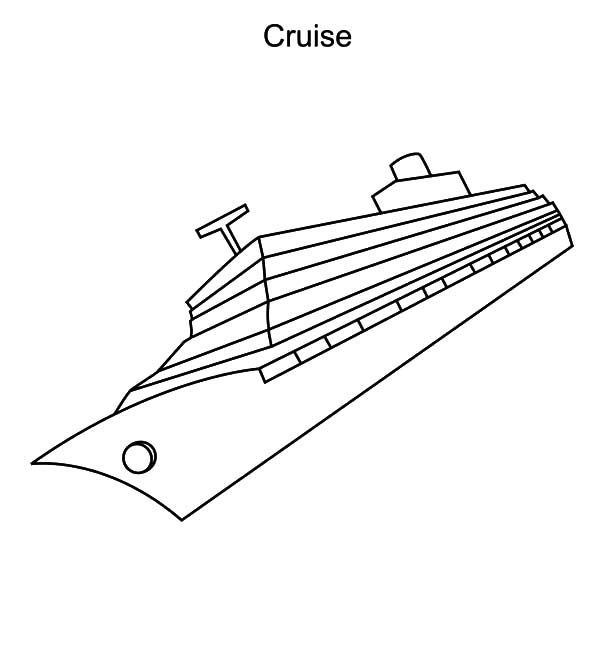 Dibujo para colorear: Cruise ship / Paquebot (Transporte) #140893 - Dibujos para Colorear e Imprimir Gratis