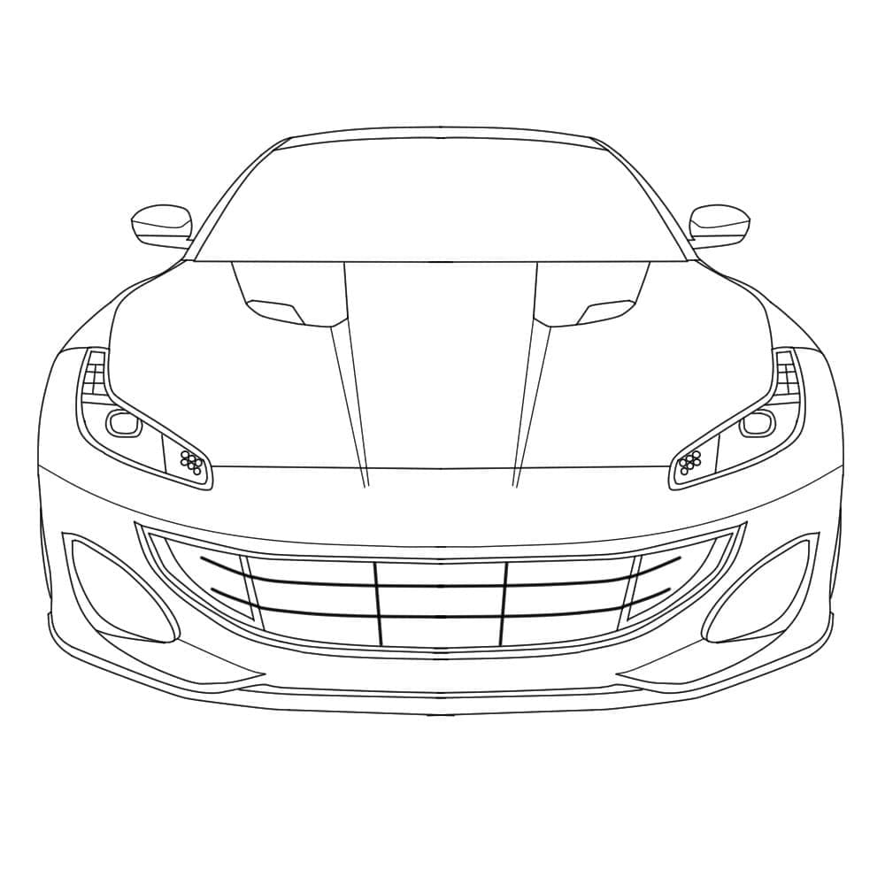 Dibujo para colorear: Ferrari (Transporte) #186865 - Dibujos para Colorear e Imprimir Gratis