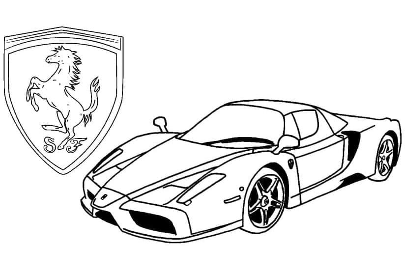 Dibujo para colorear: Ferrari (Transporte) #186899 - Dibujos para Colorear e Imprimir Gratis