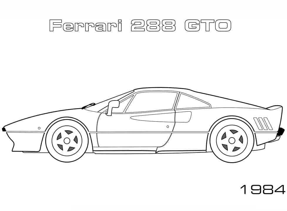 Dibujo para colorear: Ferrari (Transporte) #186902 - Dibujos para Colorear e Imprimir Gratis