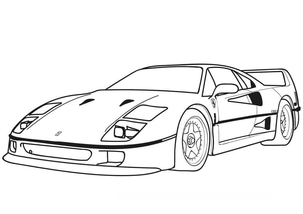 Dibujo para colorear: Ferrari (Transporte) #186907 - Dibujos para Colorear e Imprimir Gratis