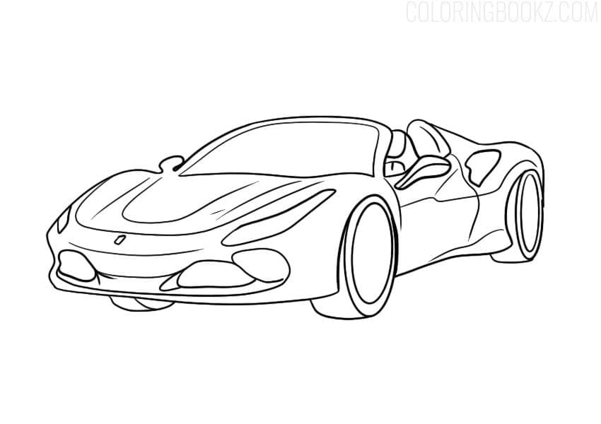 Dibujo para colorear: Ferrari (Transporte) #186909 - Dibujos para Colorear e Imprimir Gratis