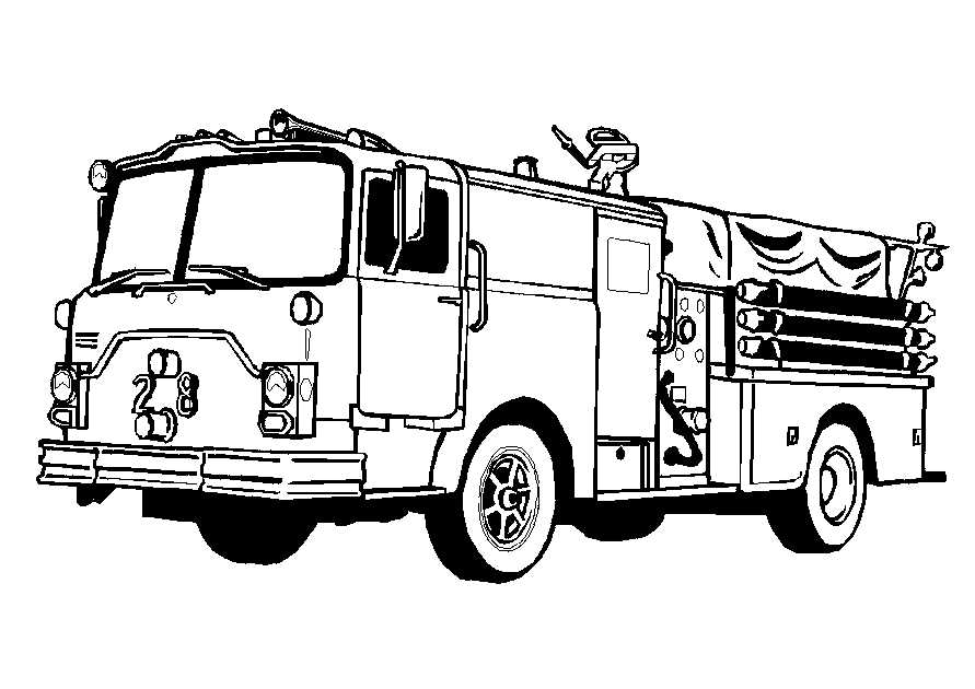 Dibujos de Firetruck #135792 (Transporte) para colorear – Páginas  imprimibles gratis