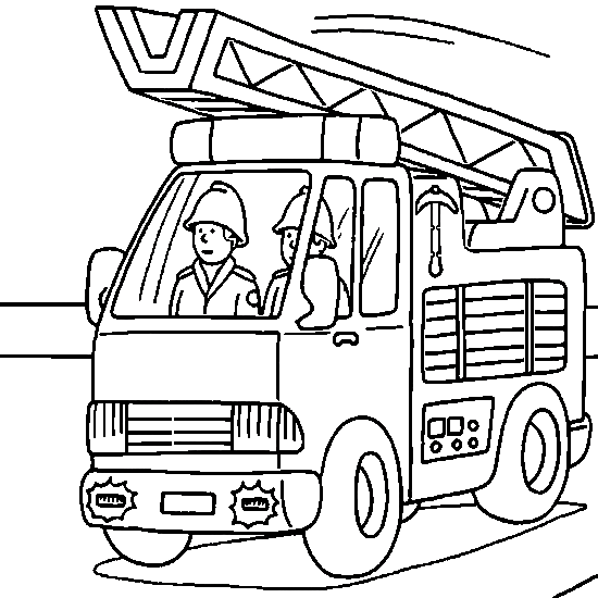 Dibujo para colorear: Firetruck (Transporte) #135810 - Dibujos para Colorear e Imprimir Gratis