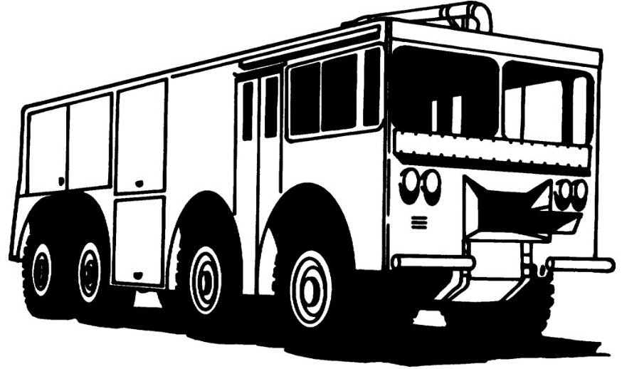 Dibujo para colorear: Firetruck (Transporte) #135830 - Dibujos para Colorear e Imprimir Gratis