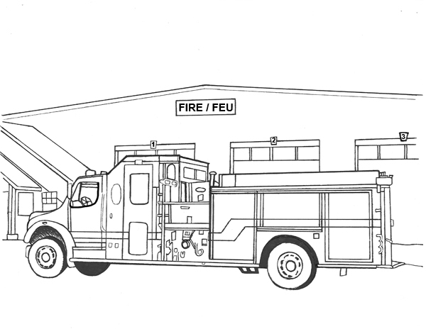 Dibujo para colorear: Firetruck (Transporte) #135871 - Dibujos para Colorear e Imprimir Gratis