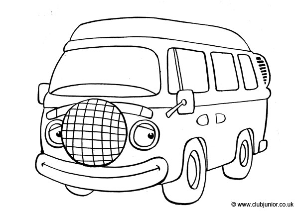 Dibujo gratuito Furgoneta #145106 de la coleccion Transporte para imprimir