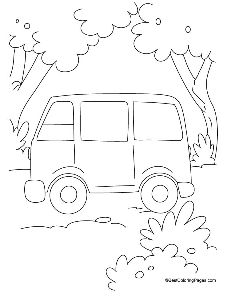 Dibujo gratuito Furgoneta #145108 de la coleccion Transporte para imprimir