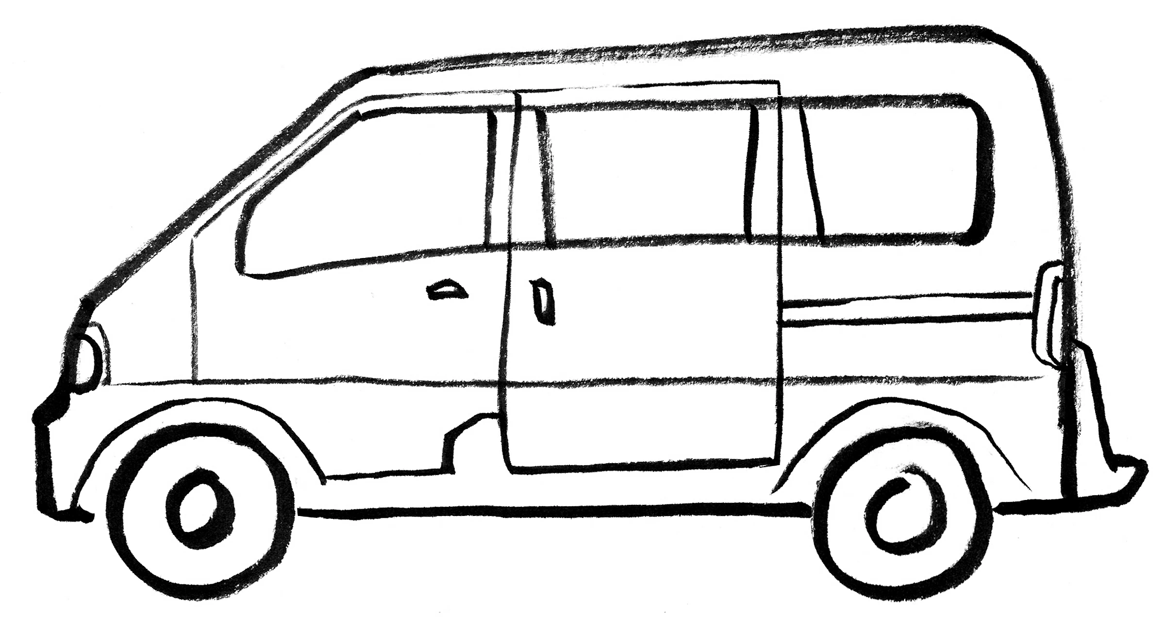 Dibujo para colorear: Furgoneta (Transporte) #145248 - Dibujos para Colorear e Imprimir Gratis