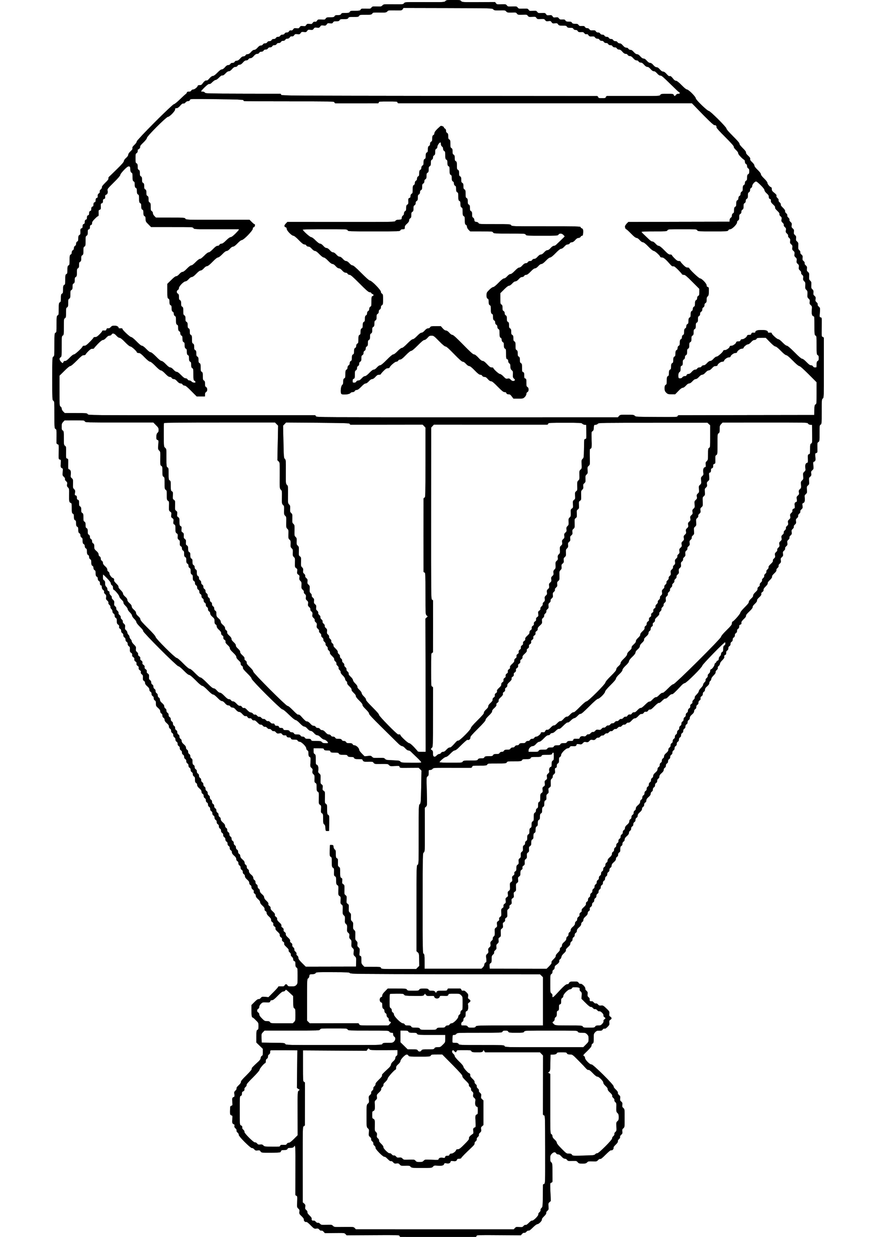 Dibujo gratuito Globo Aerostático #134596 de la coleccion Transporte para imprimir
