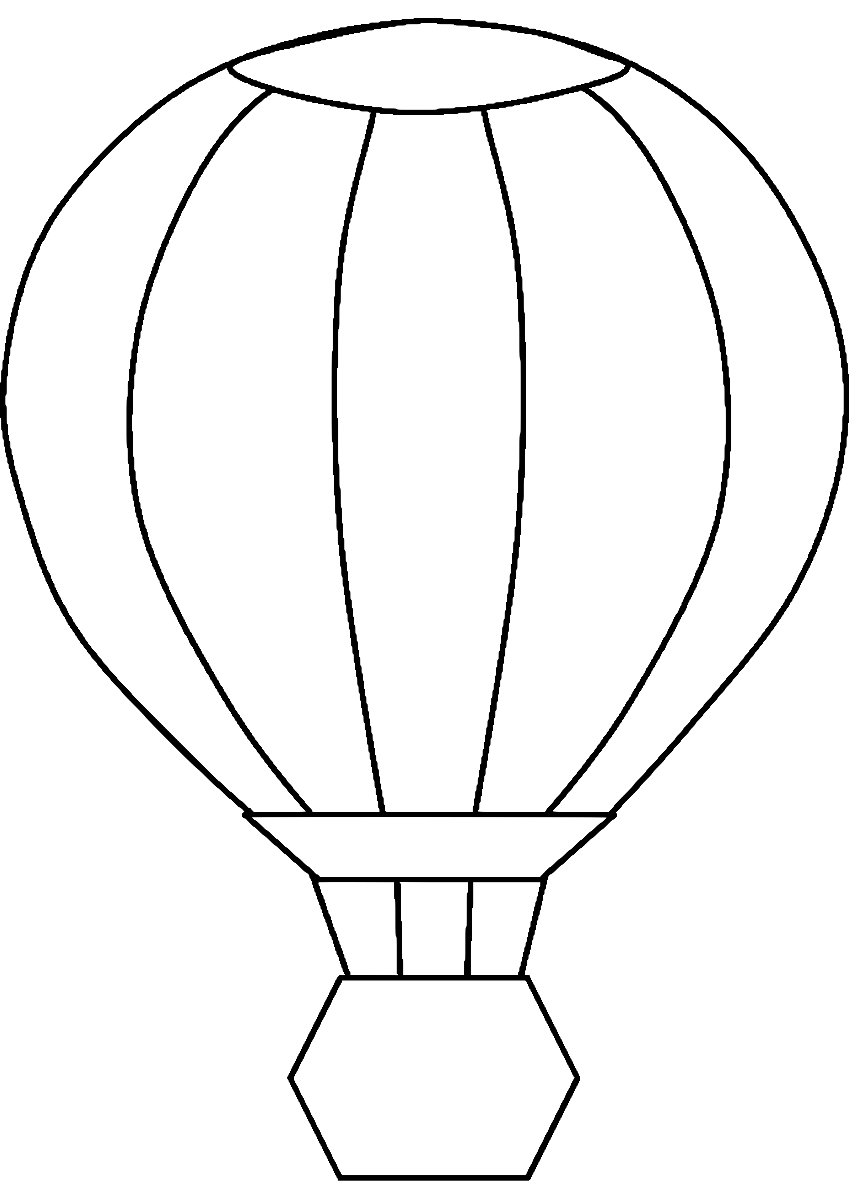 Dibujo gratuito Globo Aerostático #134669 de la coleccion Transporte para imprimir