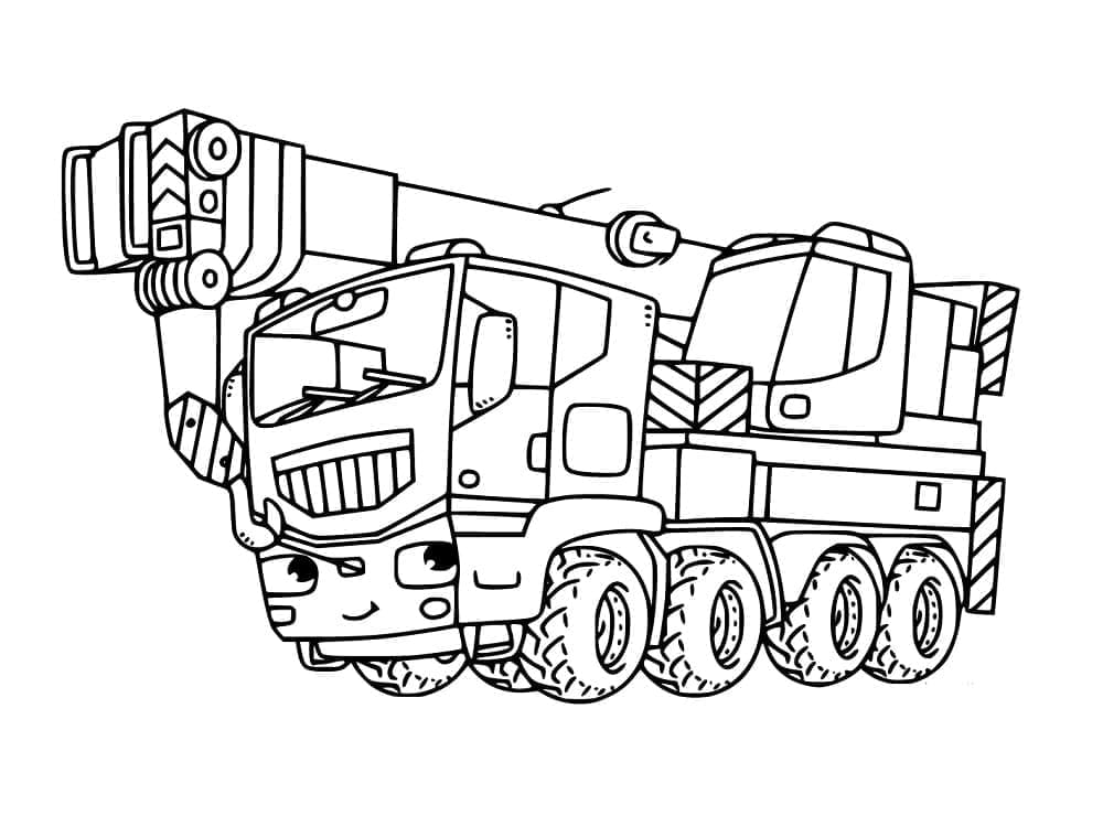 Dibujo gratuito Grúa #187867 de la coleccion Transporte para imprimir