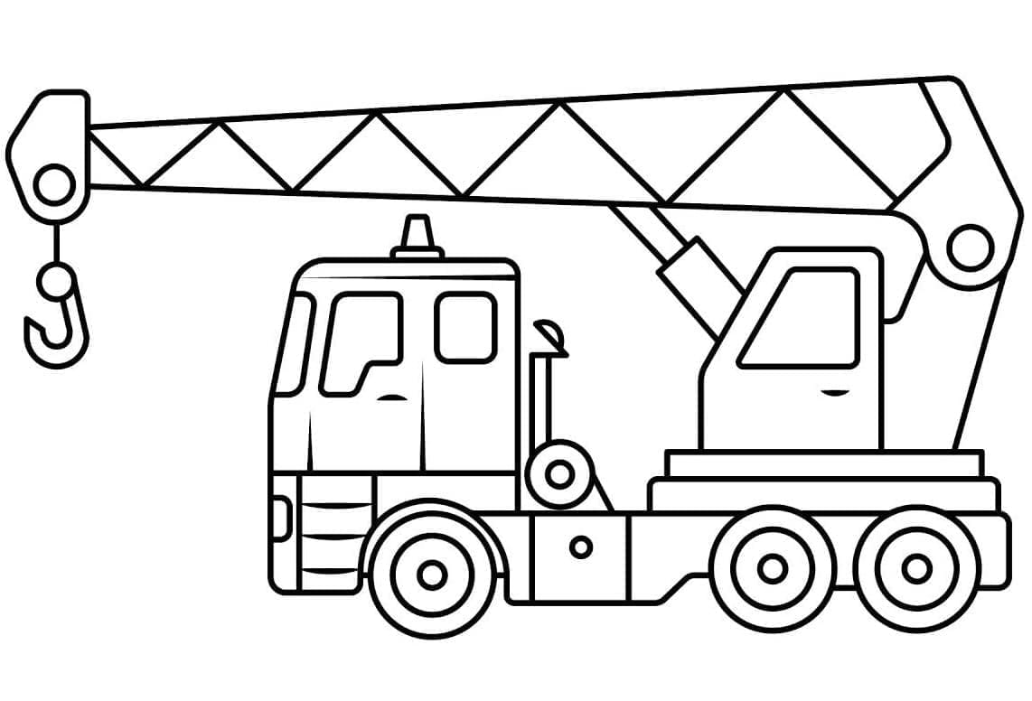 Dibujo gratuito Grúa #187871 de la coleccion Transporte para imprimir