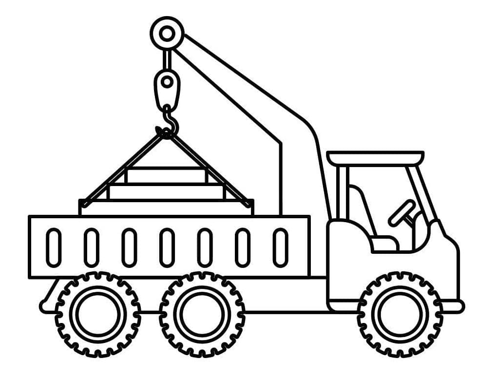 Dibujo gratuito Grúa #187886 de la coleccion Transporte para imprimir