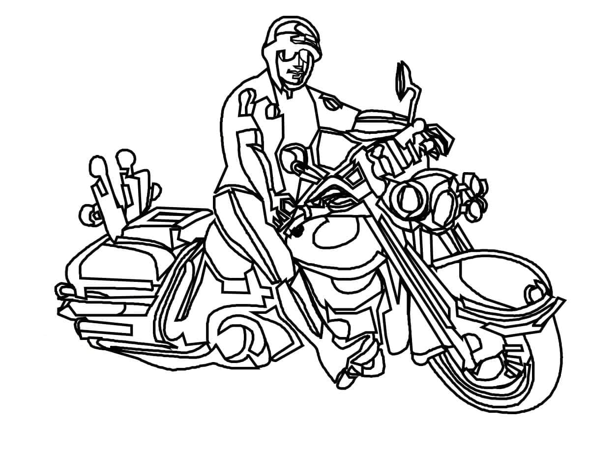 Dibujo gratuito Harley-Davidson #210552 de la coleccion Transporte para imprimir