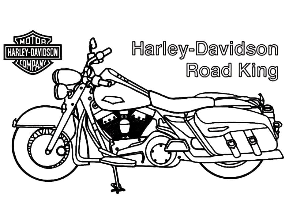 Dibujo para colorear: Harley-Davidson (Transporte) #210579 - Dibujos para Colorear e Imprimir Gratis