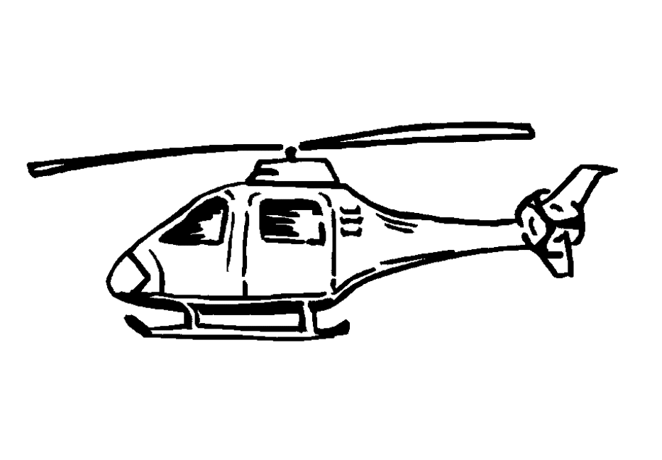 Dibujo para colorear: Helicopter (Transporte) #136029 - Dibujos para Colorear e Imprimir Gratis