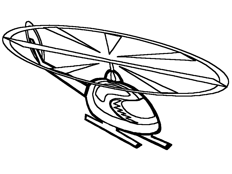 Dibujo para colorear: Helicopter (Transporte) #136035 - Dibujos para Colorear e Imprimir Gratis