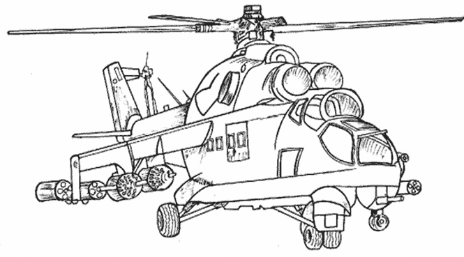 Dibujo para colorear: Helicopter (Transporte) #136037 - Dibujos para Colorear e Imprimir Gratis