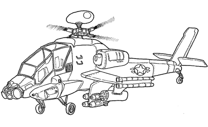 Dibujo para colorear: Helicopter (Transporte) #136040 - Dibujos para Colorear e Imprimir Gratis