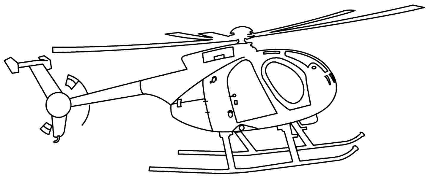 Dibujo para colorear: Helicopter (Transporte) #136056 - Dibujos para Colorear e Imprimir Gratis