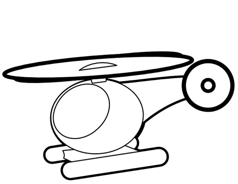 Dibujo para colorear: Helicopter (Transporte) #136057 - Dibujos para Colorear e Imprimir Gratis