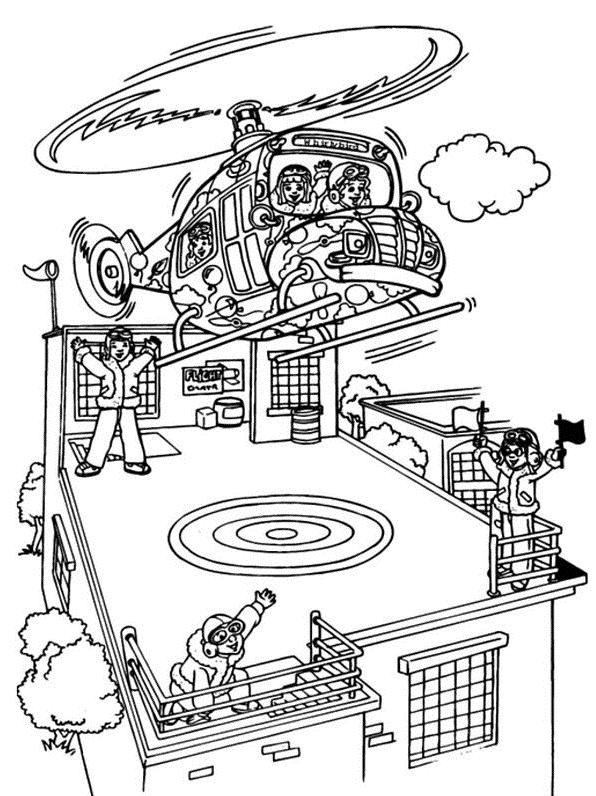 Dibujo para colorear: Helicopter (Transporte) #136058 - Dibujos para Colorear e Imprimir Gratis